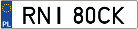 Trailer License Plate